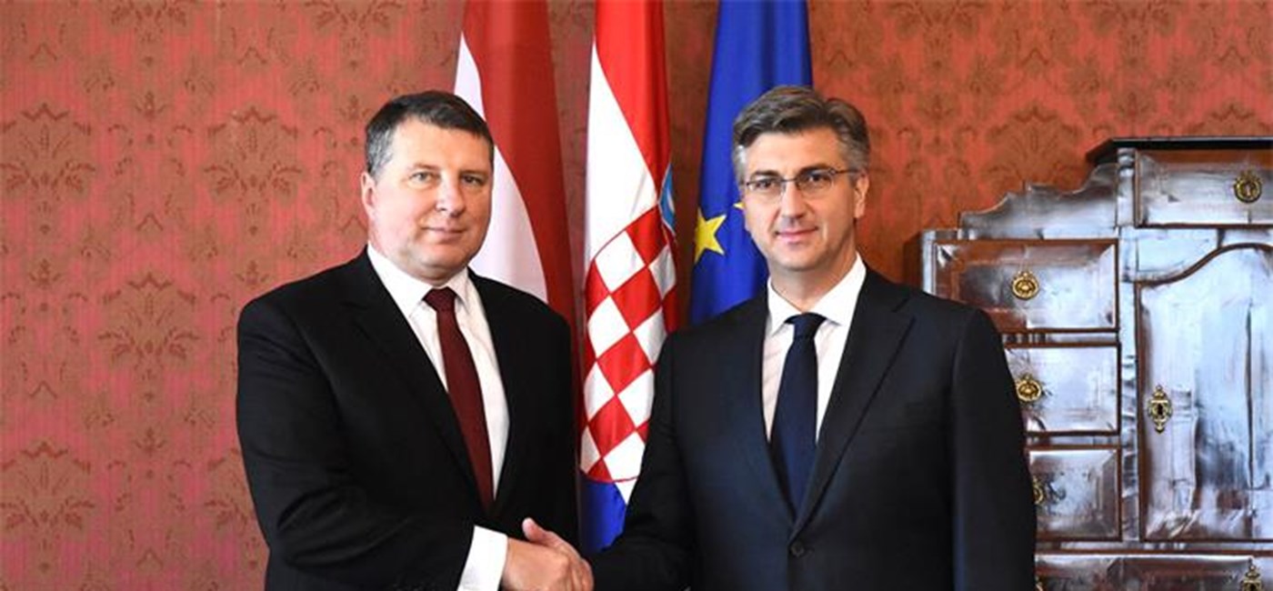 Plenković i Vējonis o jačanju suradnje Hrvatske i Latvije